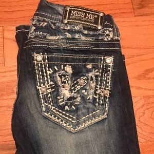 miss me jeans, size 26, signature rise boot cut,